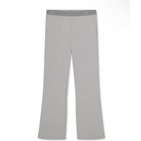GAP Body Women’s Lounge Sleep Set L Green Top & Gray Pants Ribbed Soft Pajama - Picture 3 of 10